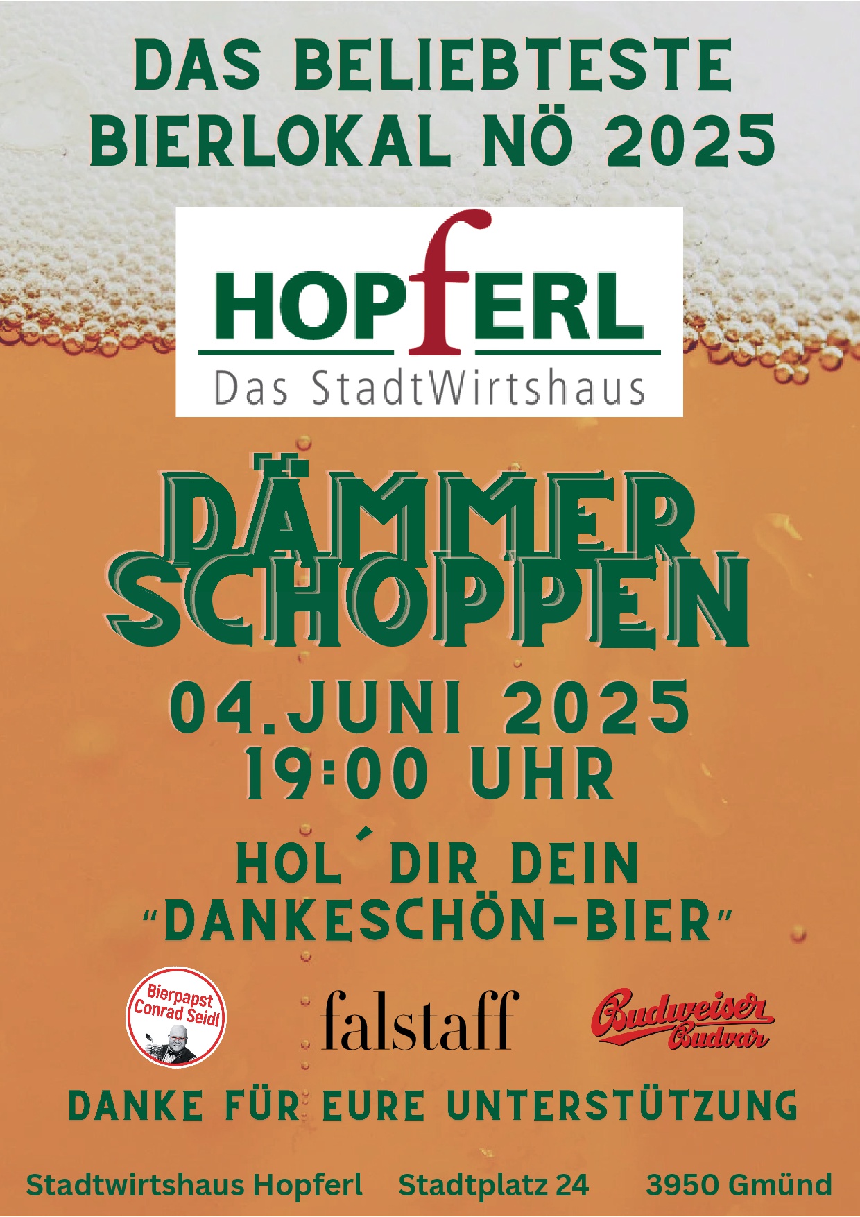 WIR SIND DAS BELIEBESTE BIERLOKAL NIEDERÖSTERREICHS 2025